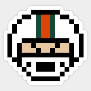 8-Bit Helmet - Miami Sticker